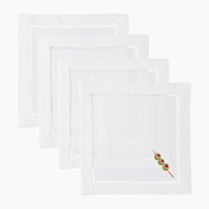 Olives Cocktail Napkins Set/4
