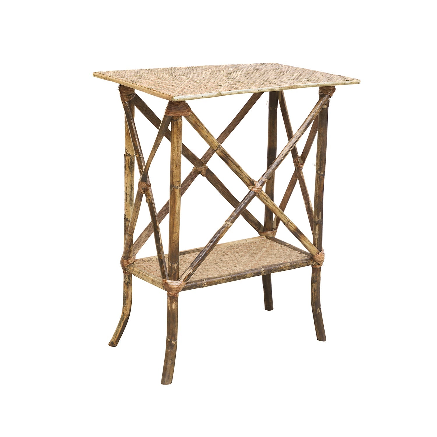 Country House Bamboo Side Table