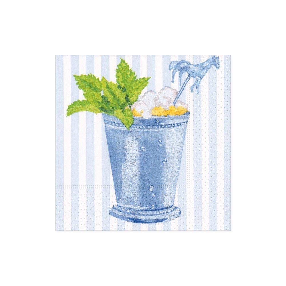 Mint Julep Blue Cocktail Napkin