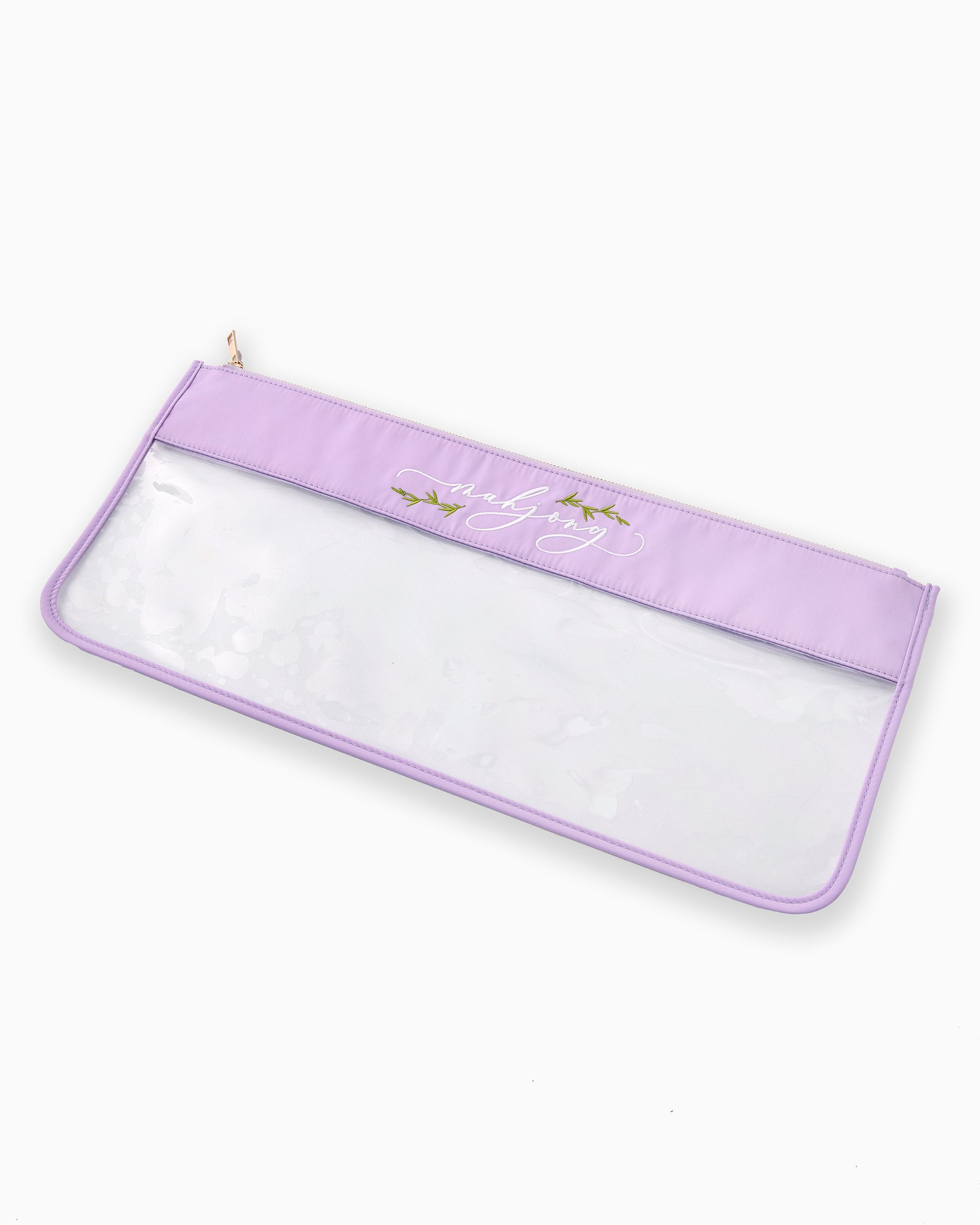Lilac Script Tile Storage Bag