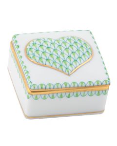 Embossed Heart Box 2"l X 2"w