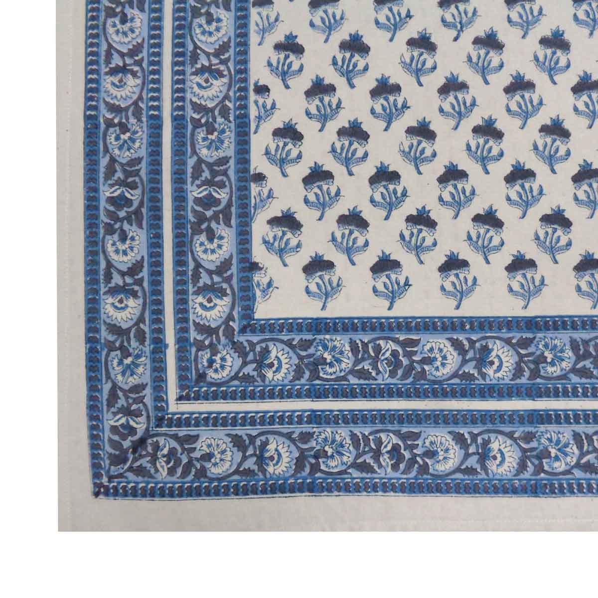 Indian Block Print Tablecloth 150x220cm (4-6 seater)