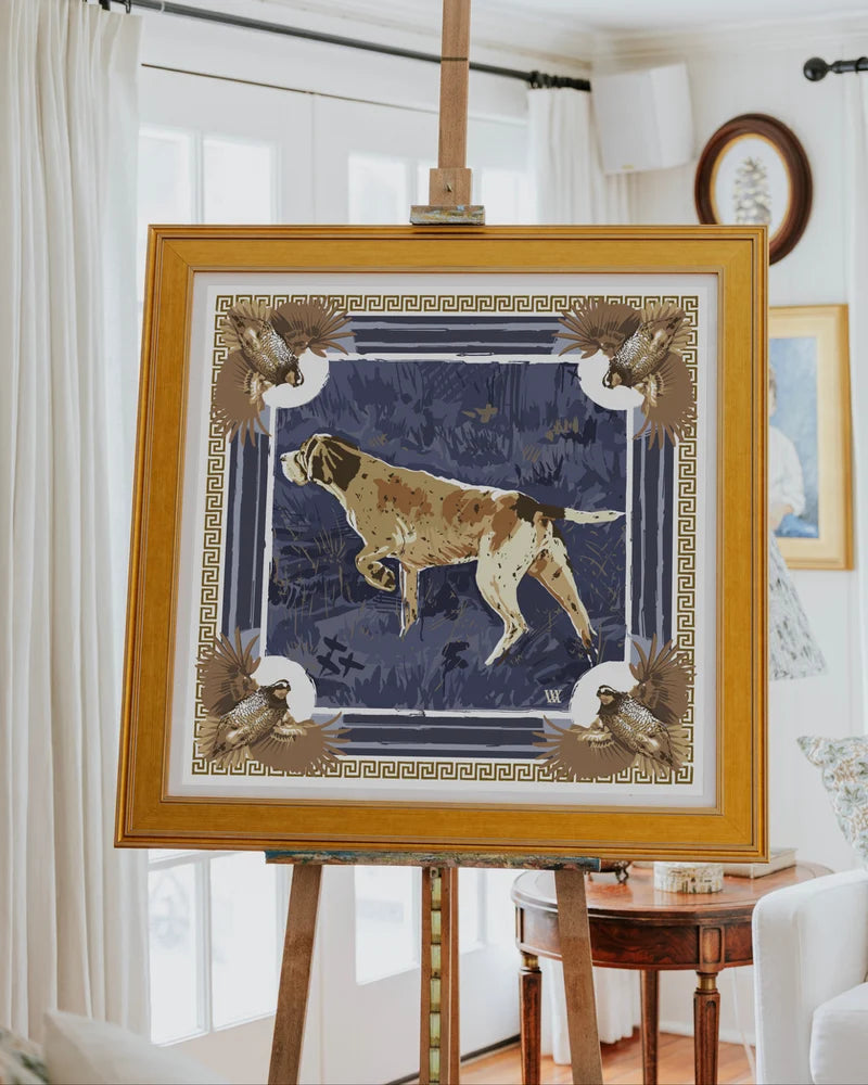 Pointing Strong Framed Scarf Print