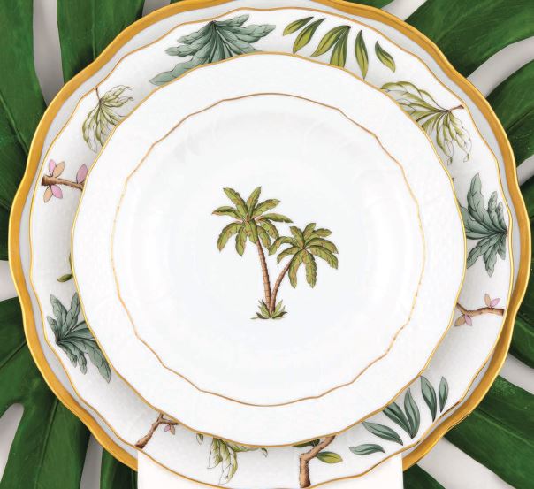 Palm Tree Dessert Plate