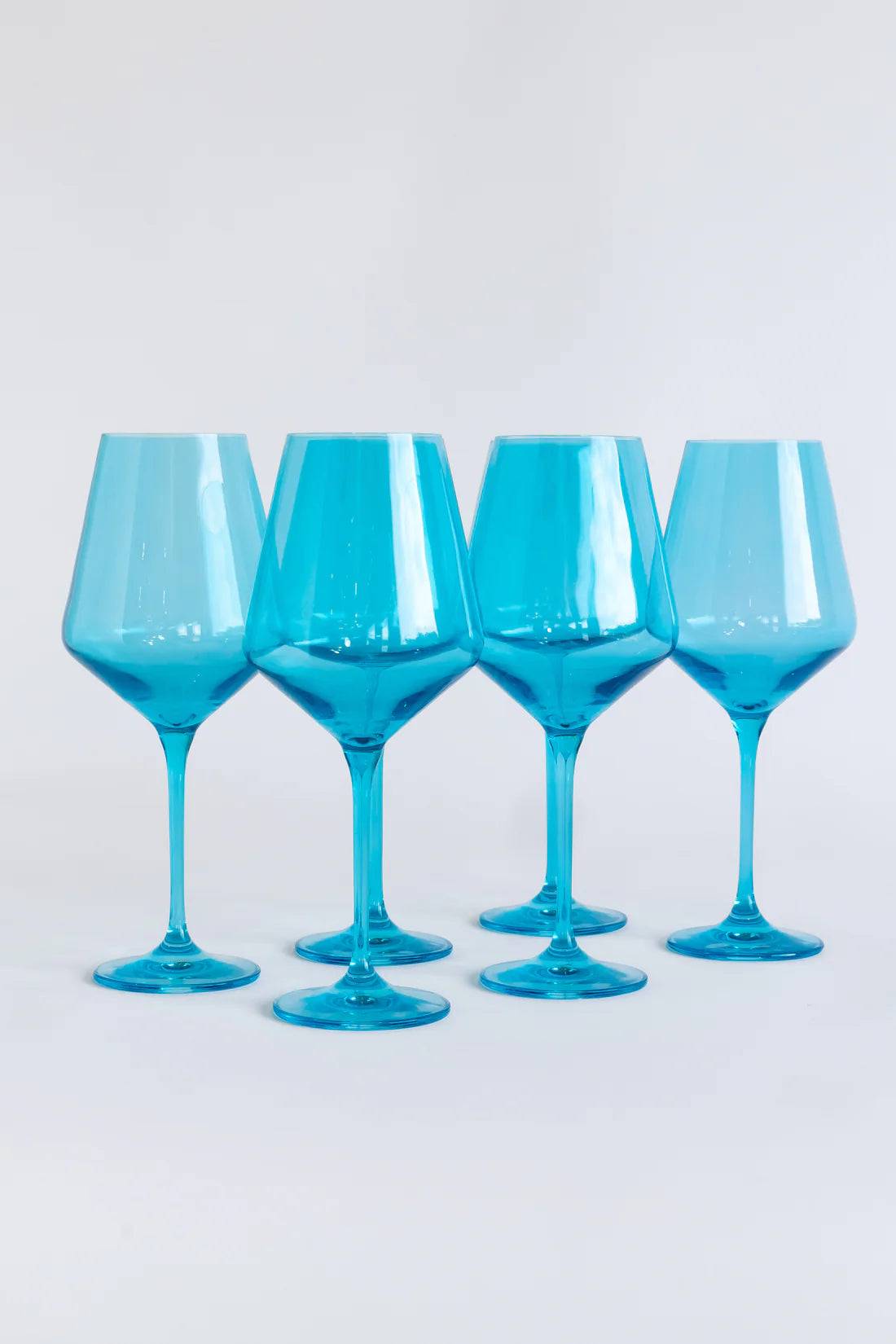 Estelle Colored Glass Set of 6 Stemless Wineglasses