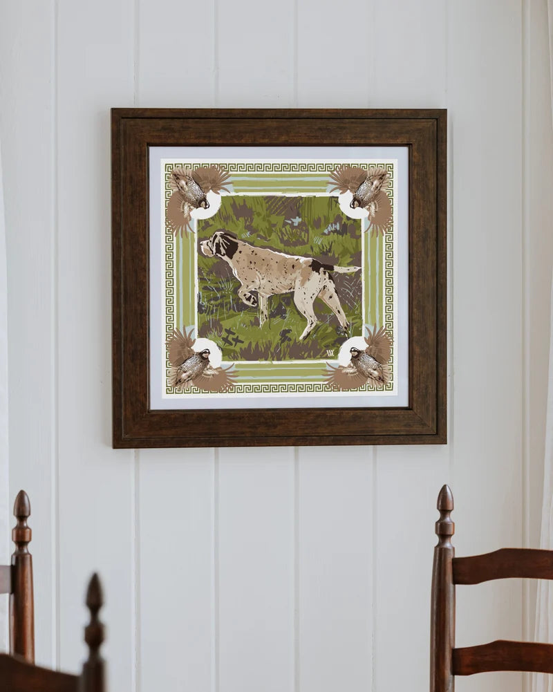 Pointing Strong Framed Scarf Print