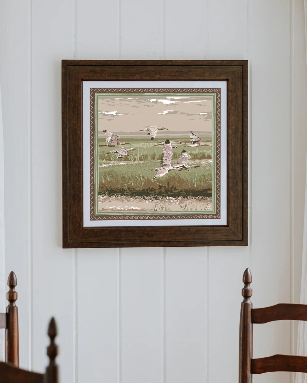 Marsh Flyer Framed Scarf Print