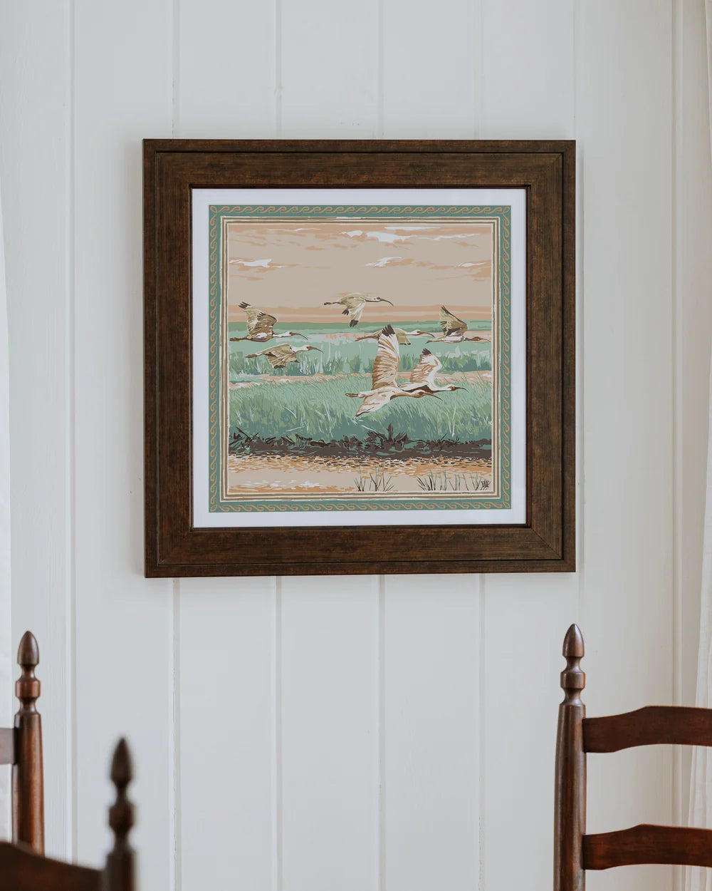 Marsh Flyer Framed Scarf Print