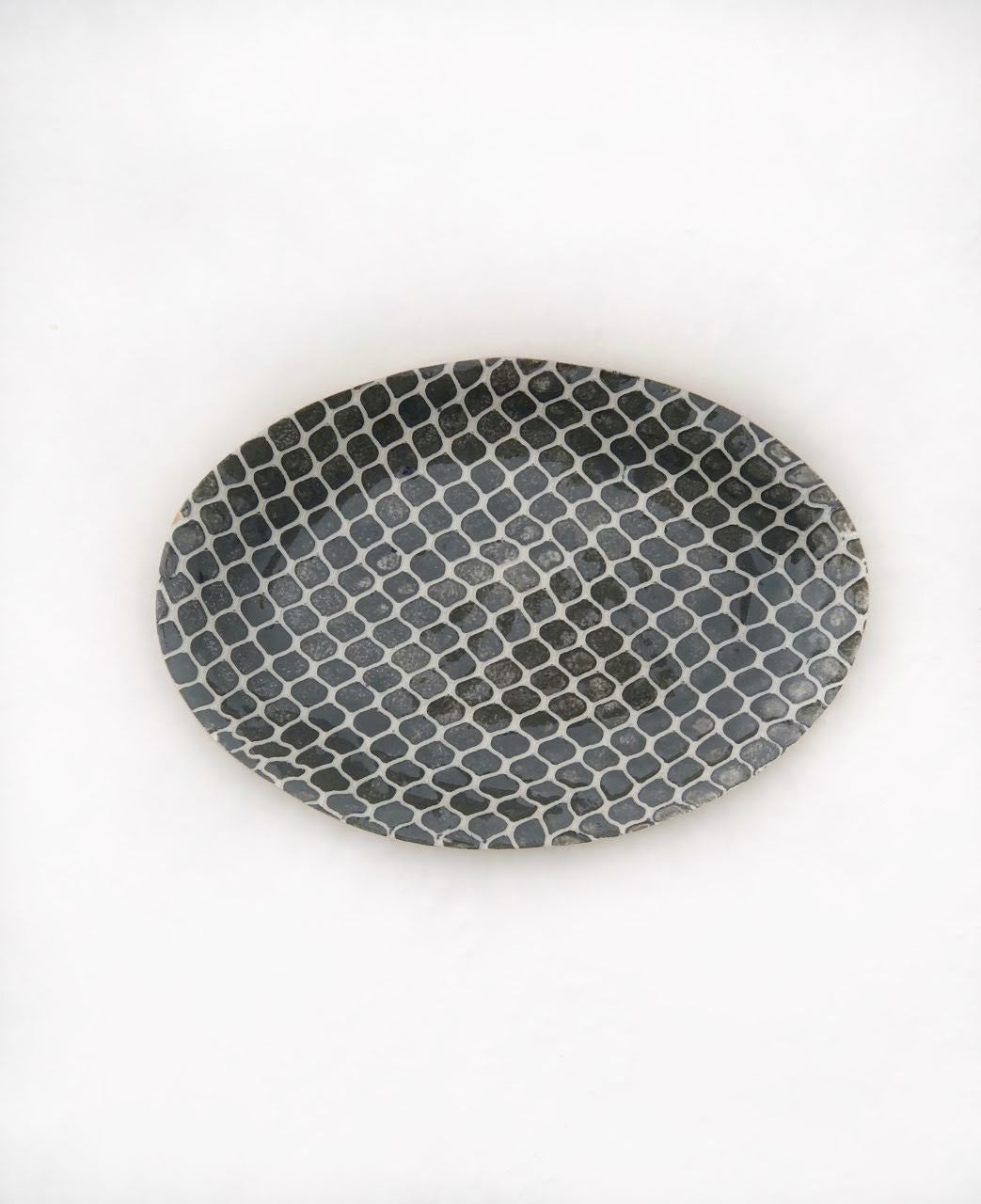 Charcoal Petite Oval Platter