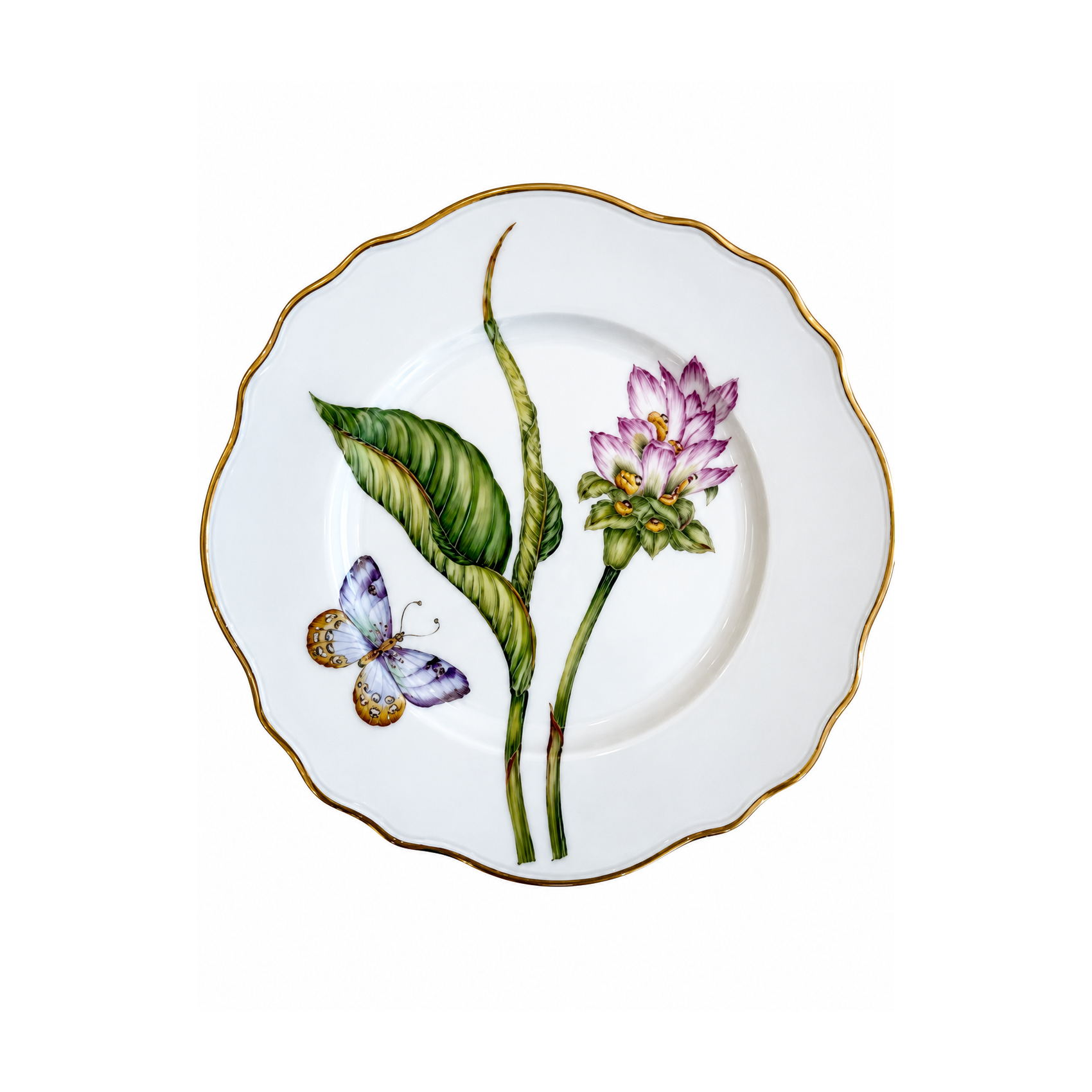 Pink Flower Salad Plate