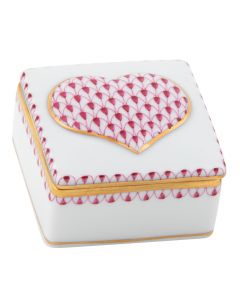 Embossed Heart Box 2"l X 2"w