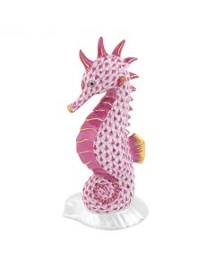 Seahorse On Scallop Shell 2.75"l X 2.5"w X 5.75"h