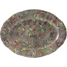 Rambouillet Oval Platter - Foliage