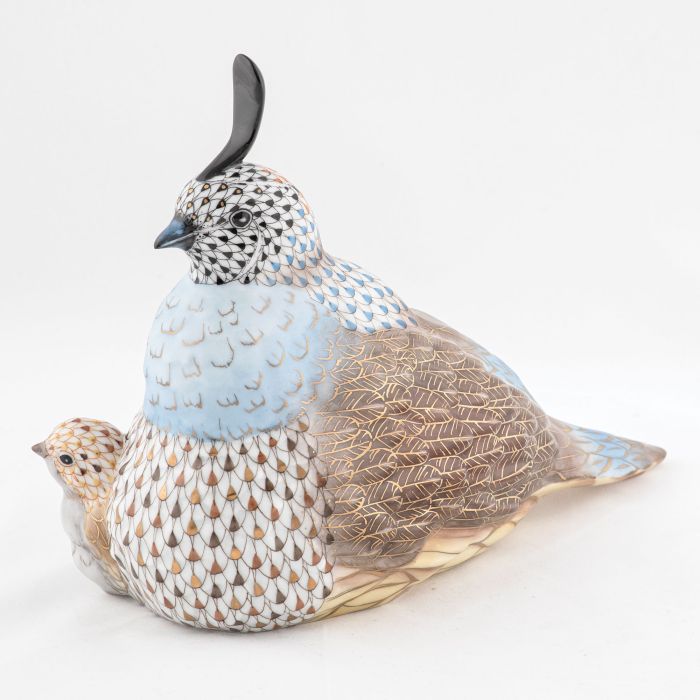 Mother and Baby Quail