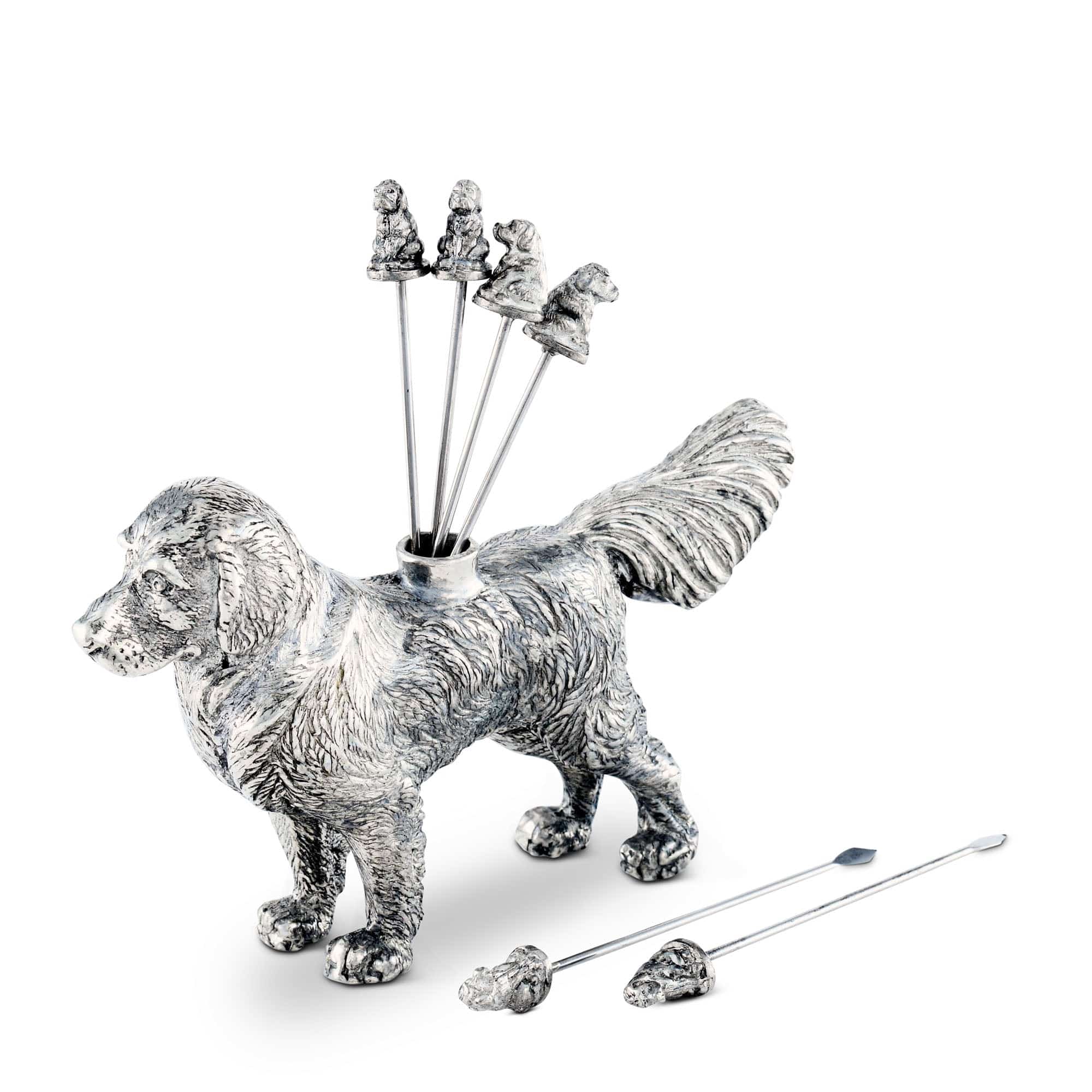 Pewter Retriever Cheese Picks