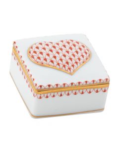 Embossed Heart Box 2"l X 2"w