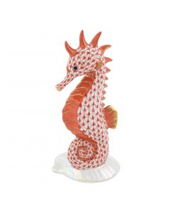 Seahorse On Scallop Shell 2.75"l X 2.5"w X 5.75"h