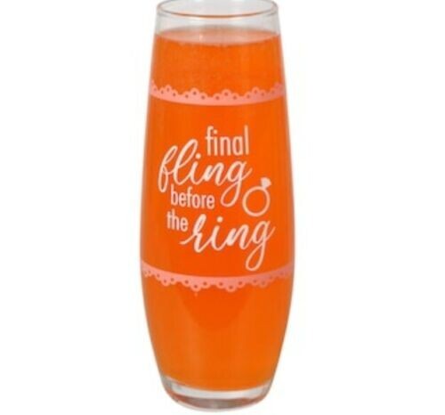 Final Fling Before the Ring Stemless Champagne Flute