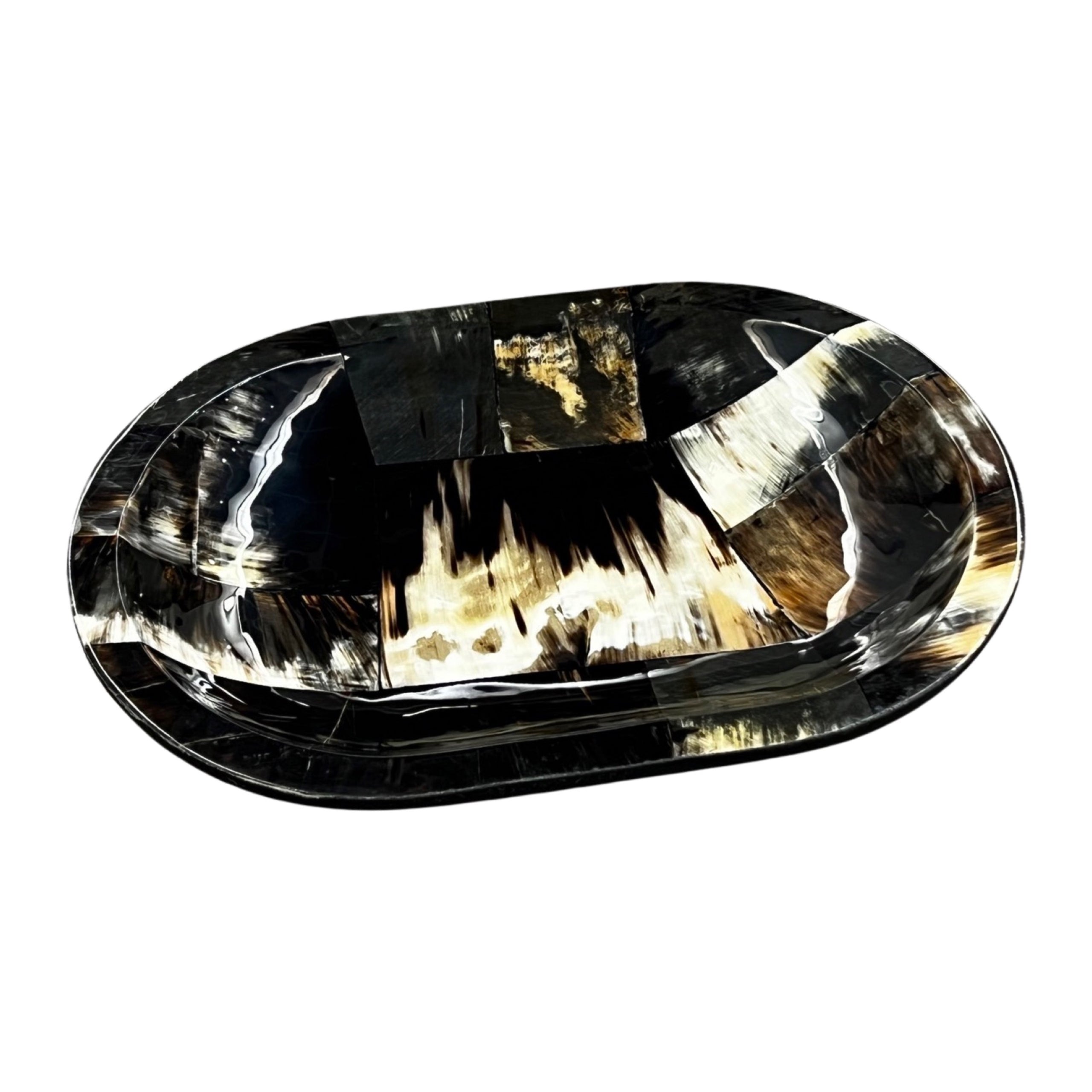 Lacquer Horn Oval Trays
