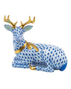 Lying Christmas Deer 4.25"l X 2.75"w X 3.75"h