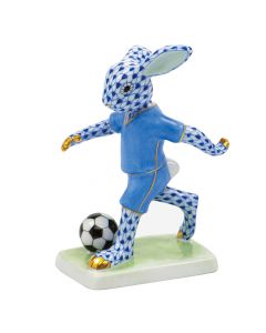Soccer Bunny 3"l X 2.25"w X 4"h
