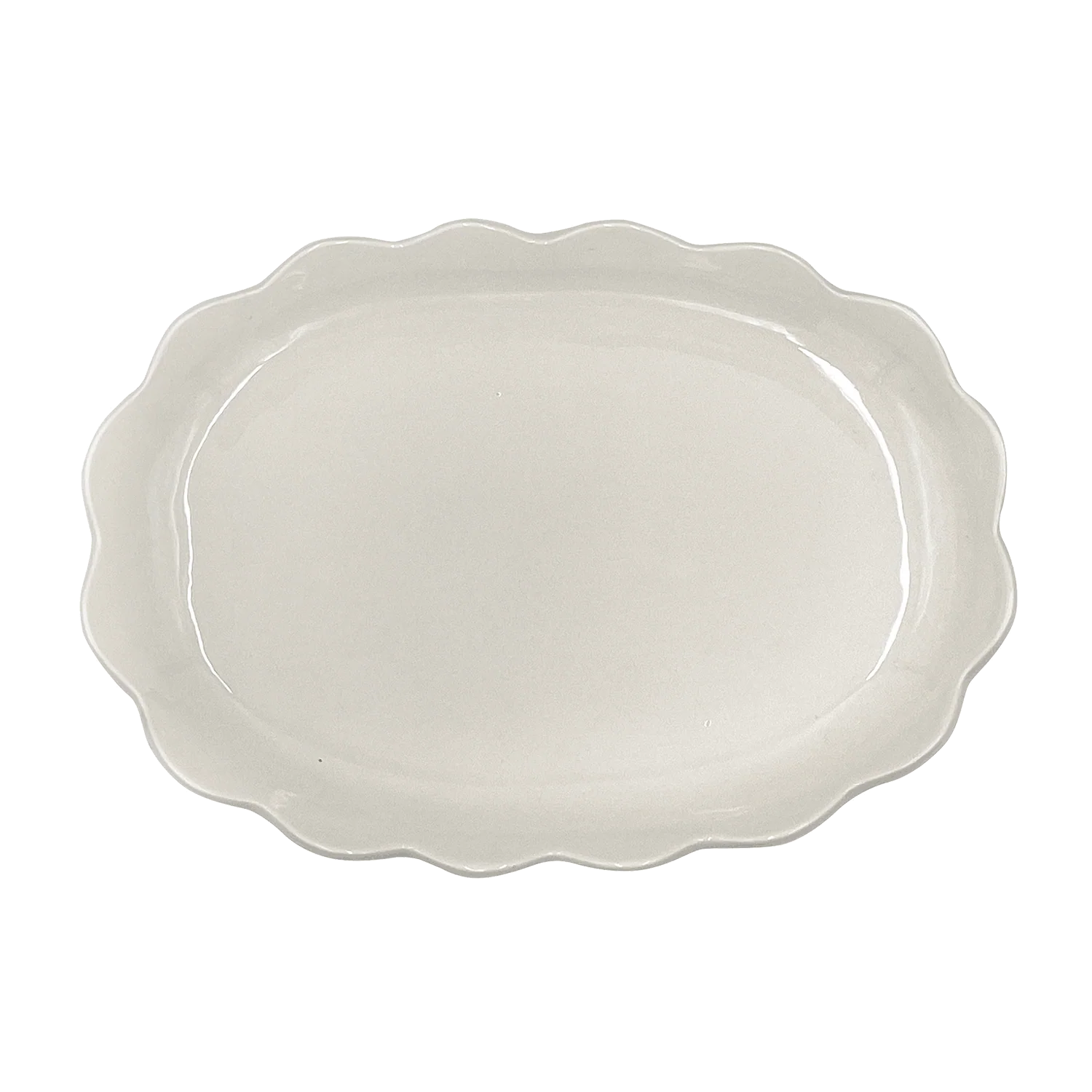 Scalloped Oval Platter Small
