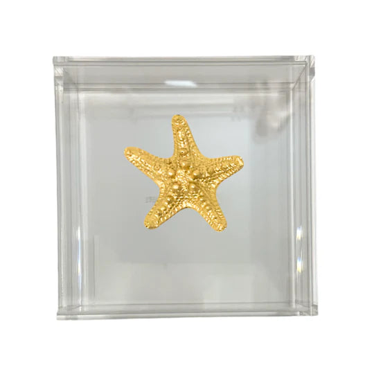 Starfish Clear Acrylic Napkin Box