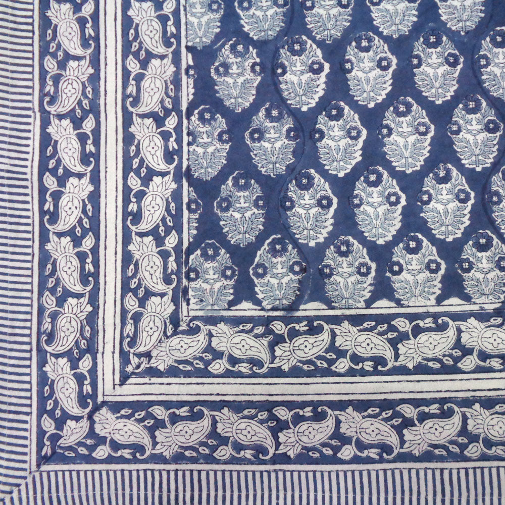 Indian Block Print Tablecloth 180x270cm (8-10 seater)