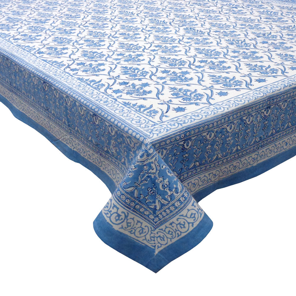 Indian Block Print Tablecloth 180x340cm (10-12 seater)