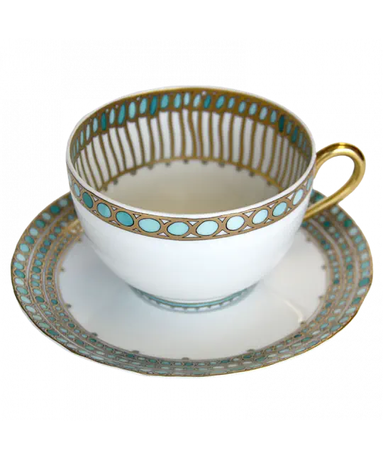 Syracuse Turquoise Tea Cup And Saucer