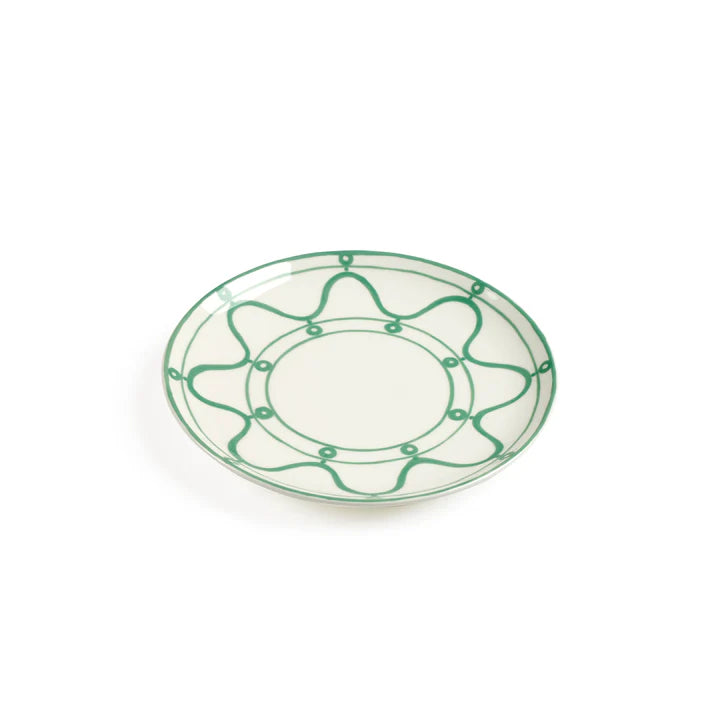 Serenity Green Dessert Plate