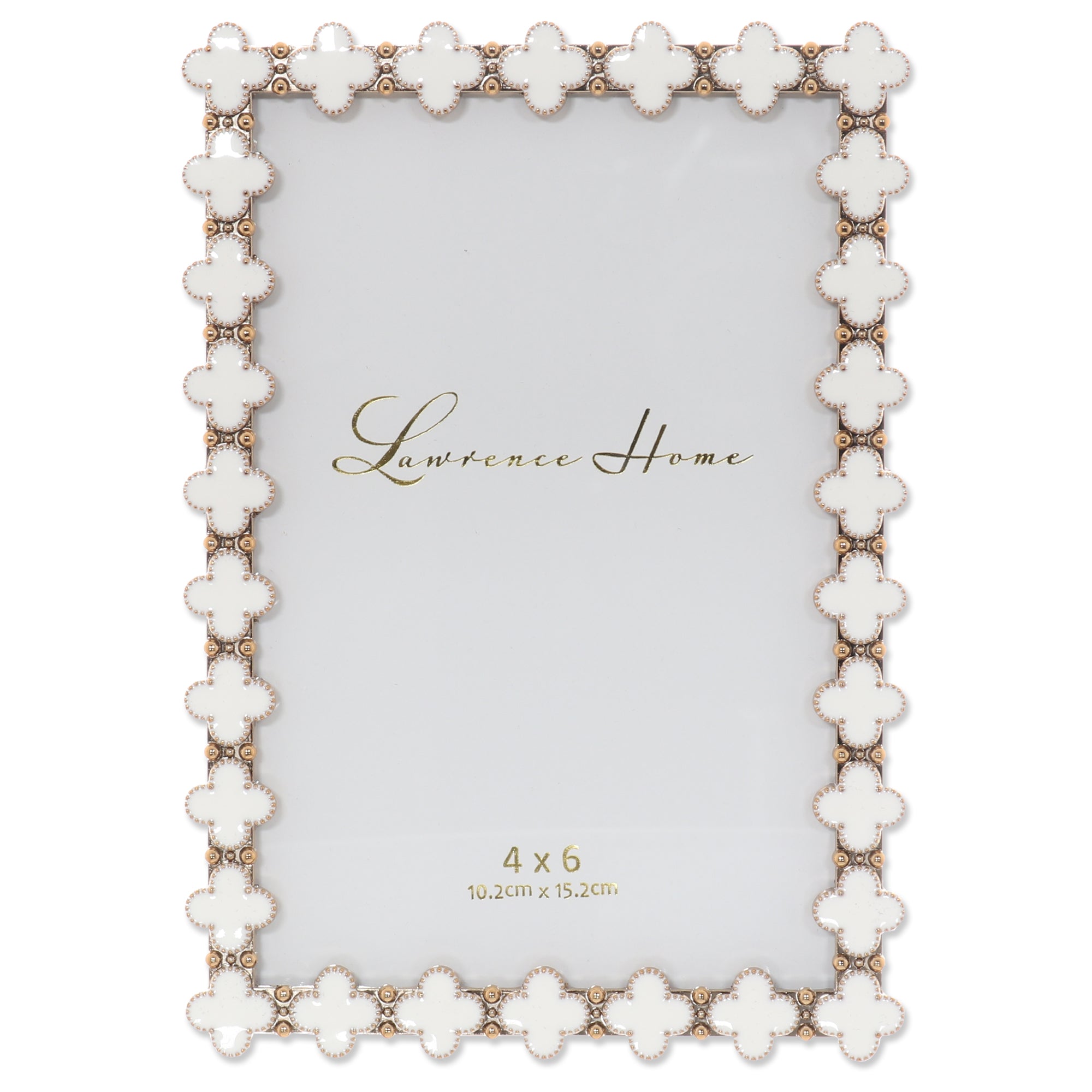 Clover Frame - White Enamel