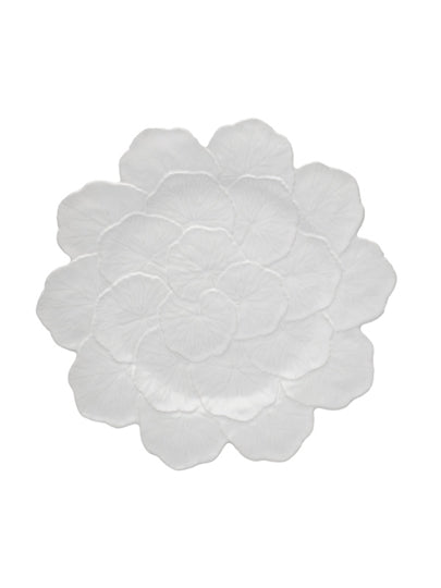 Geranium - Charger Plate White