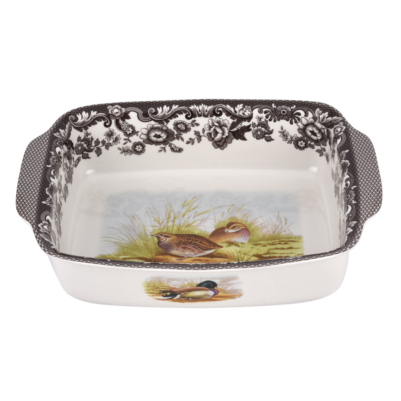 Woodland Rectangular Handled Dish 12 Inch