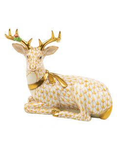 Lying Christmas Deer 4.25"l X 2.75"w X 3.75"h