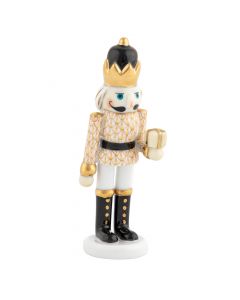 Nutcracker With Gift 1.5"l X 1.25"w X 4.5"h