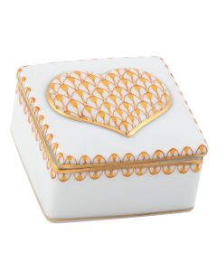 Embossed Heart Box 2"l X 2"w