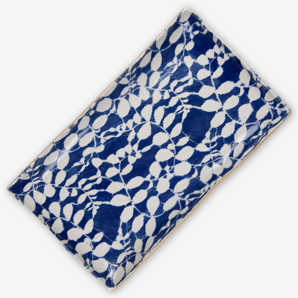 Medium Stacking Rectangular Tray Aspen Cobalt