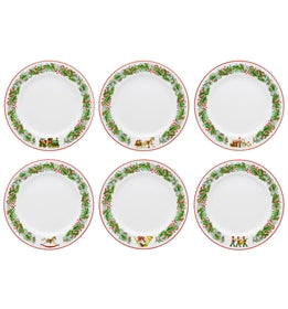 Christmas Magic Bread and Butter plates set/6