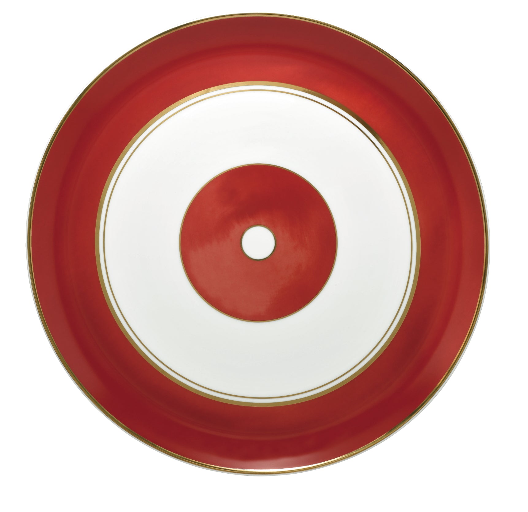 Cristobal Red - Flat Cake Plate 12.2 in