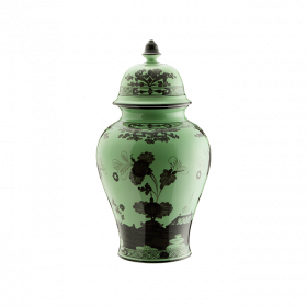 Oriente Italiano Small Potiche Vase with Cover