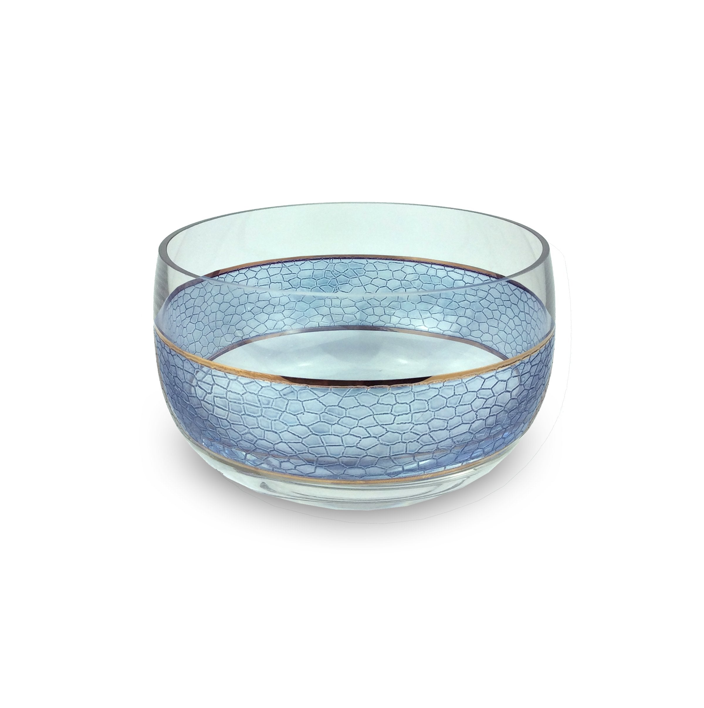 Panthera Indigo Glass Medium Bowl