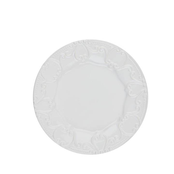 Isabella Embossed Salad - Pure White