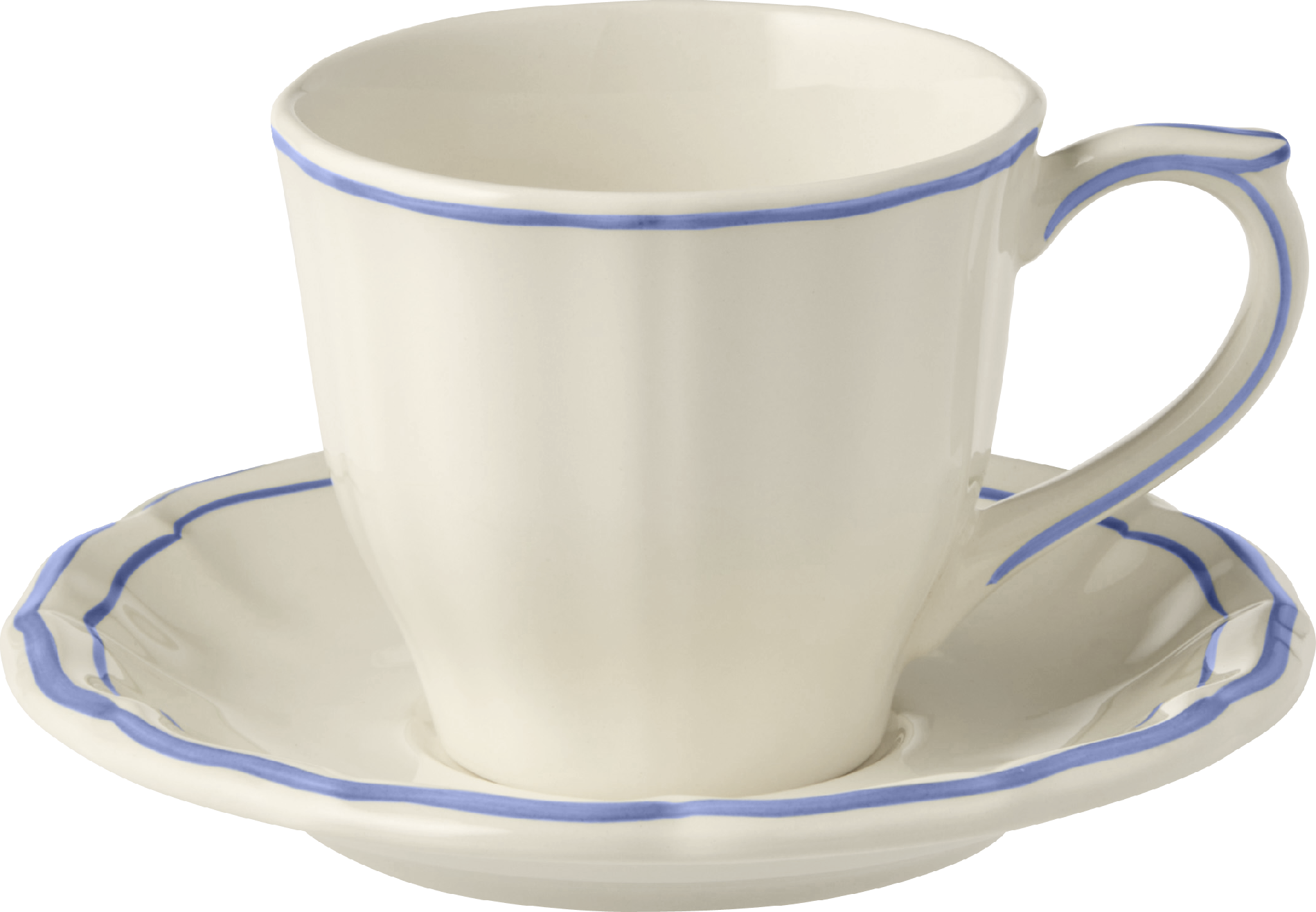 Filet Bleu Us Tea Cup/scr Set of 2