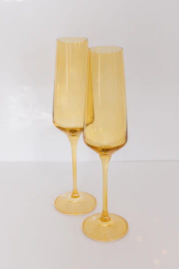 Estelle Colored Champagne Flute - Set of 2