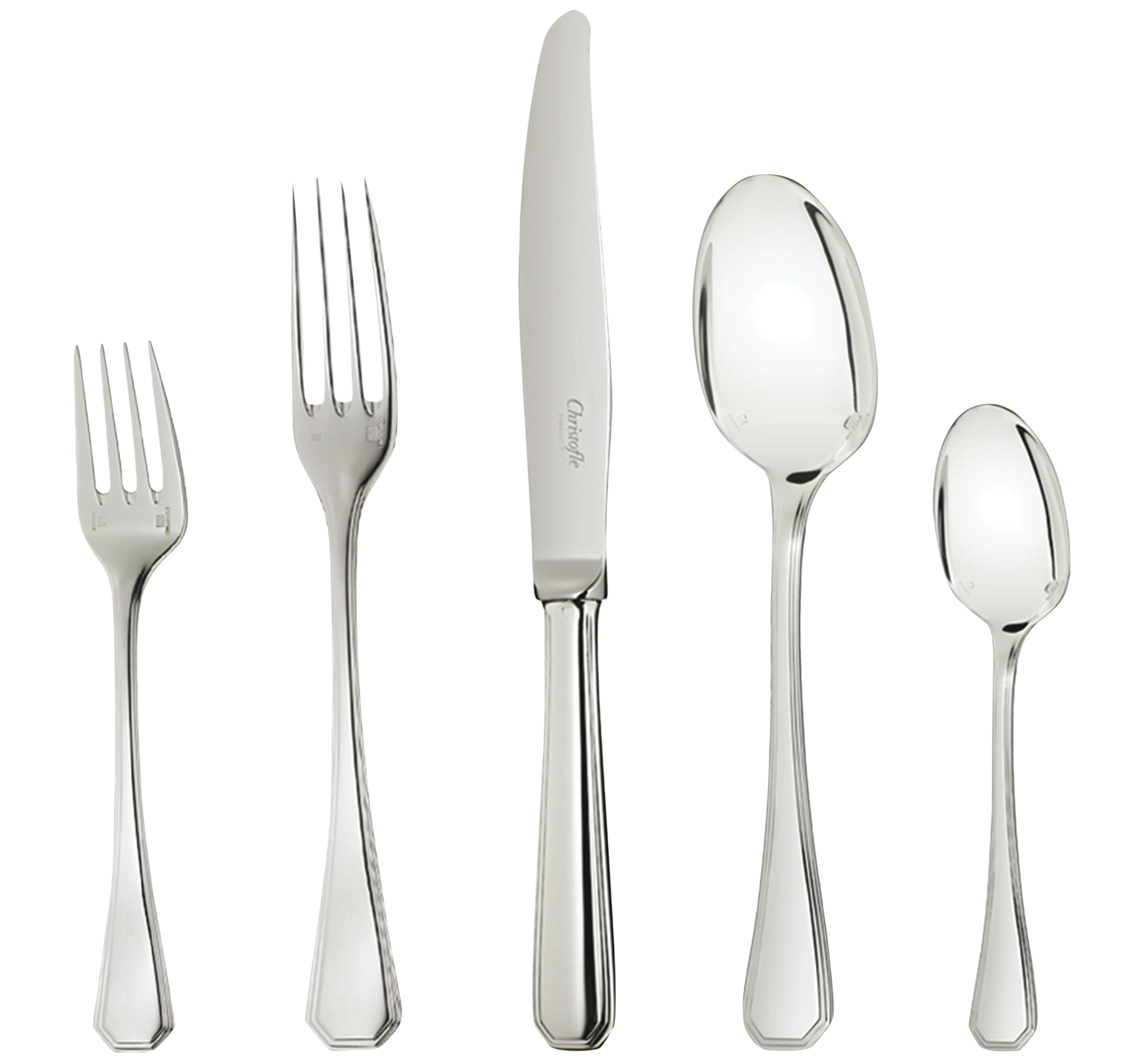 America Silver-Plated 5-piece place setting