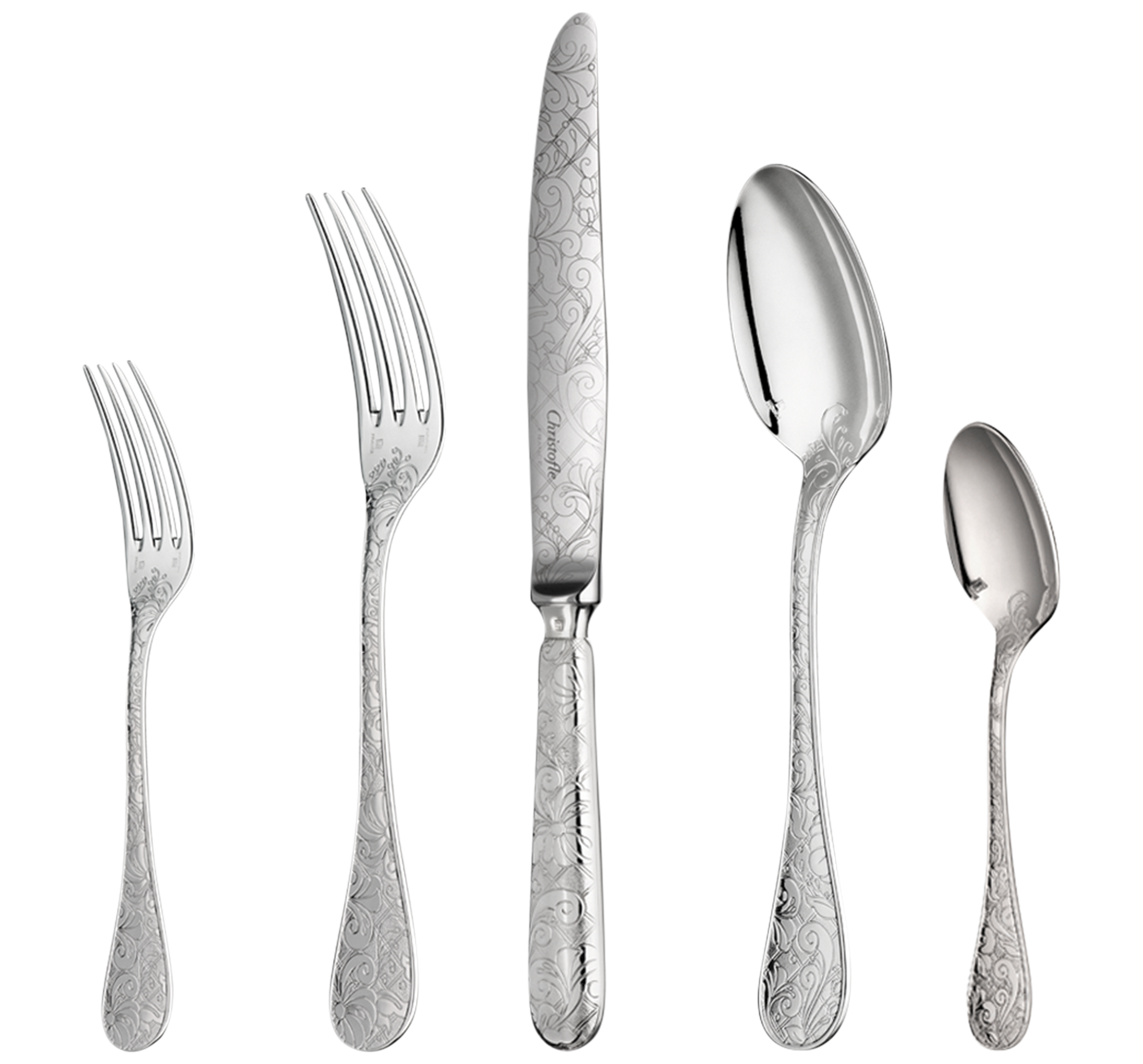 Jardin D'Eden Silver-Plated 5-Piece Place Setting