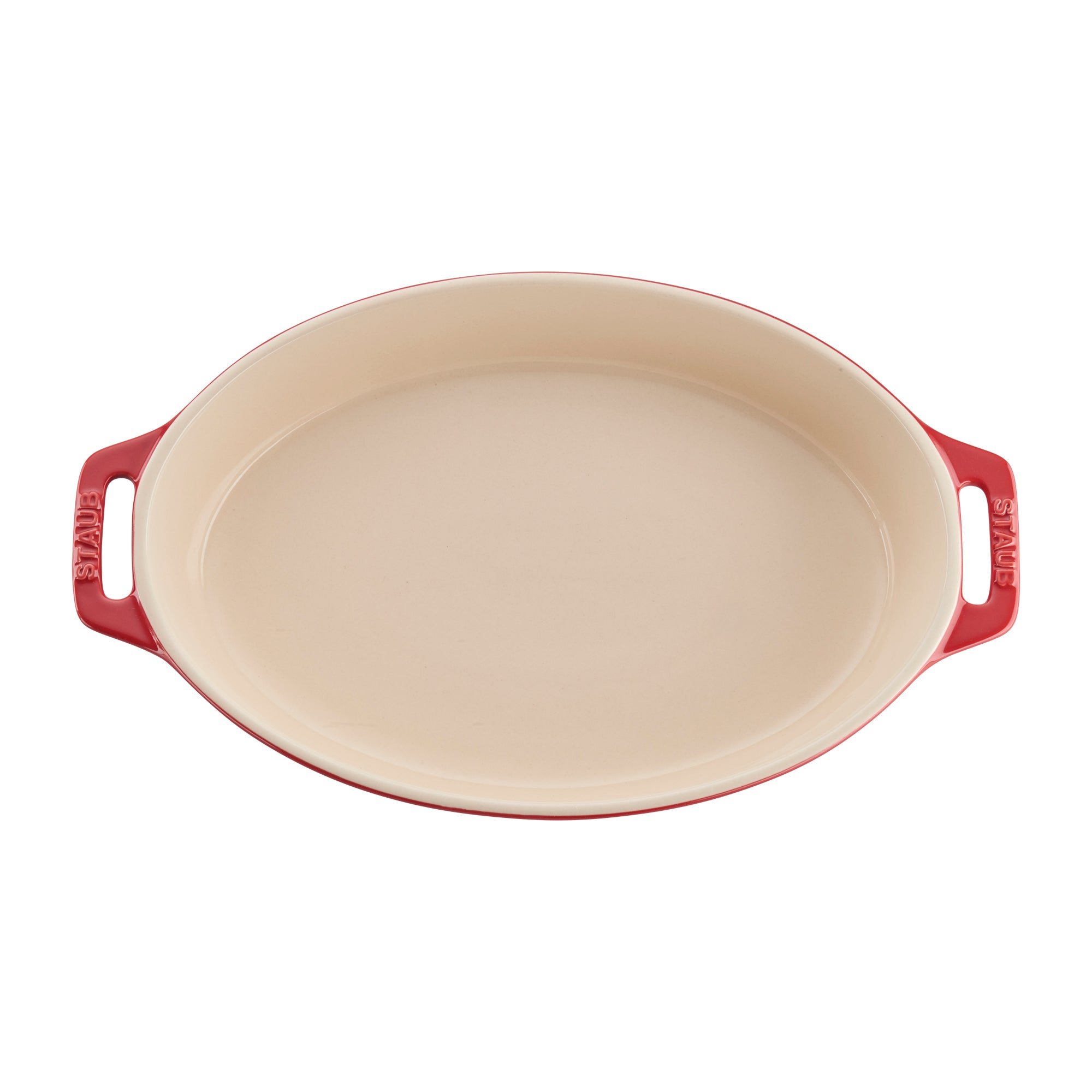 Staub Ceramic 2-pc Oval Baking Dish Set - Cherry