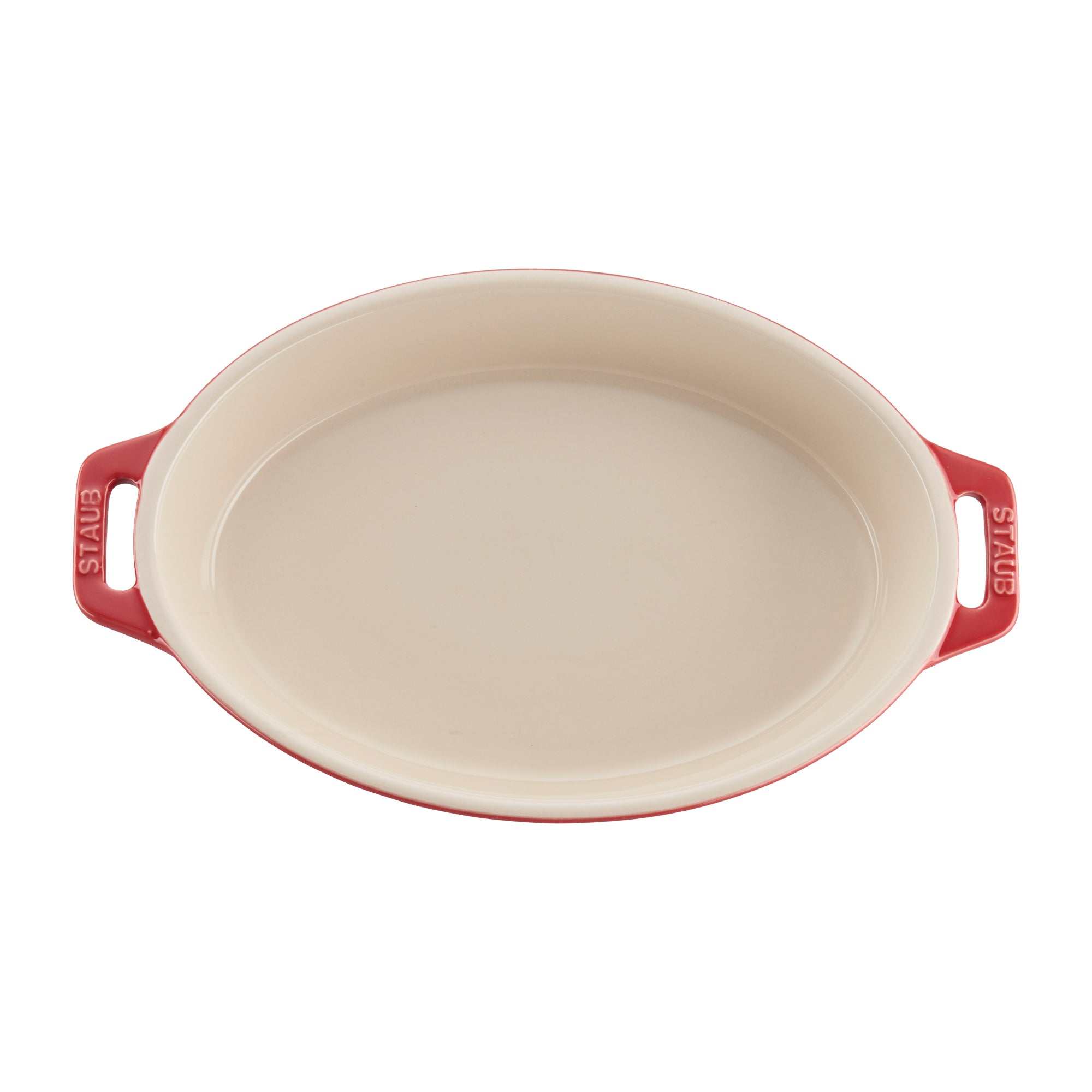 Staub Ceramic 2-pc Oval Baking Dish Set - Cherry