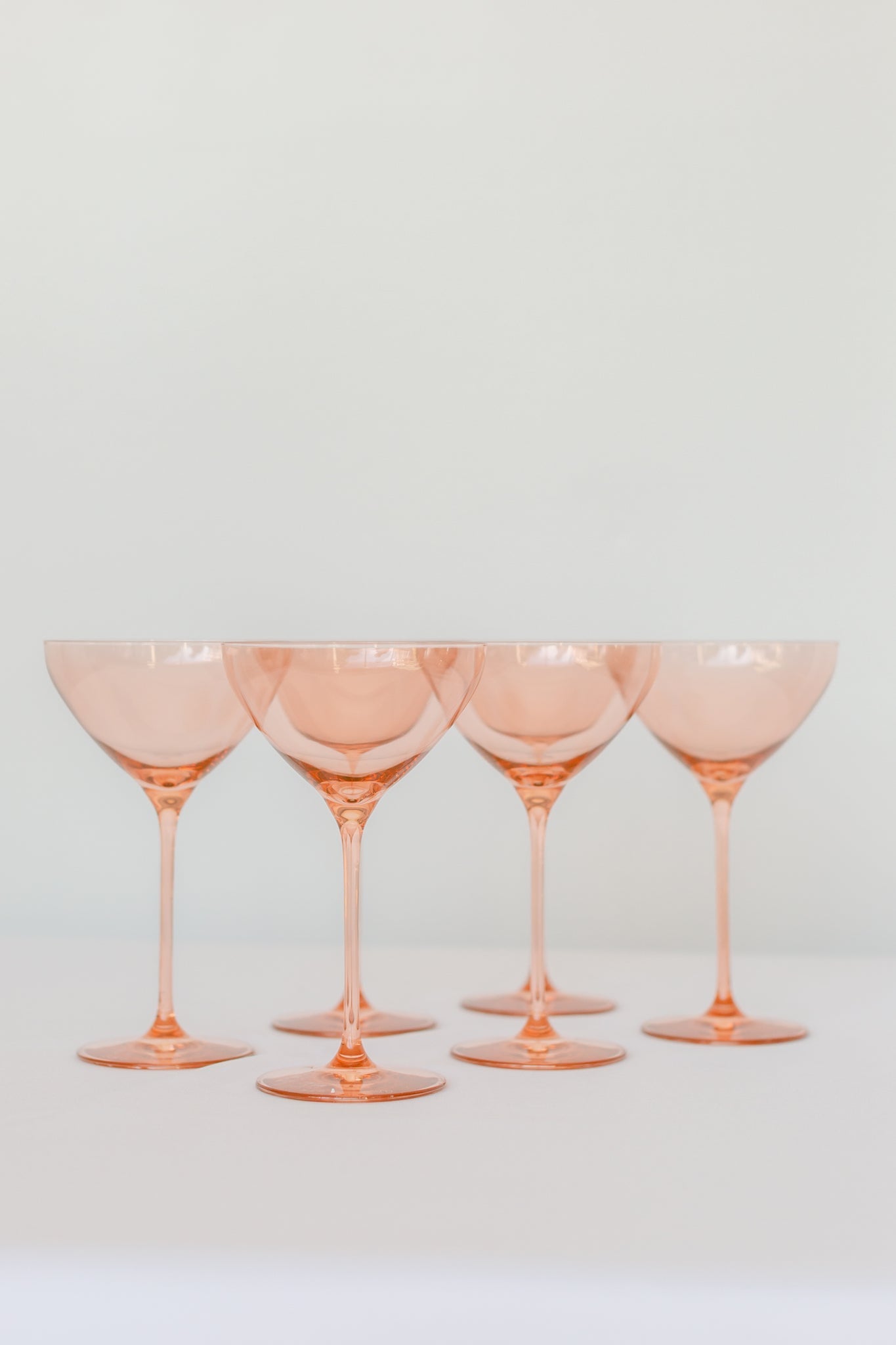 Estelle Colored Martini Glass - Set of 6 {Pastel Mixed Set}